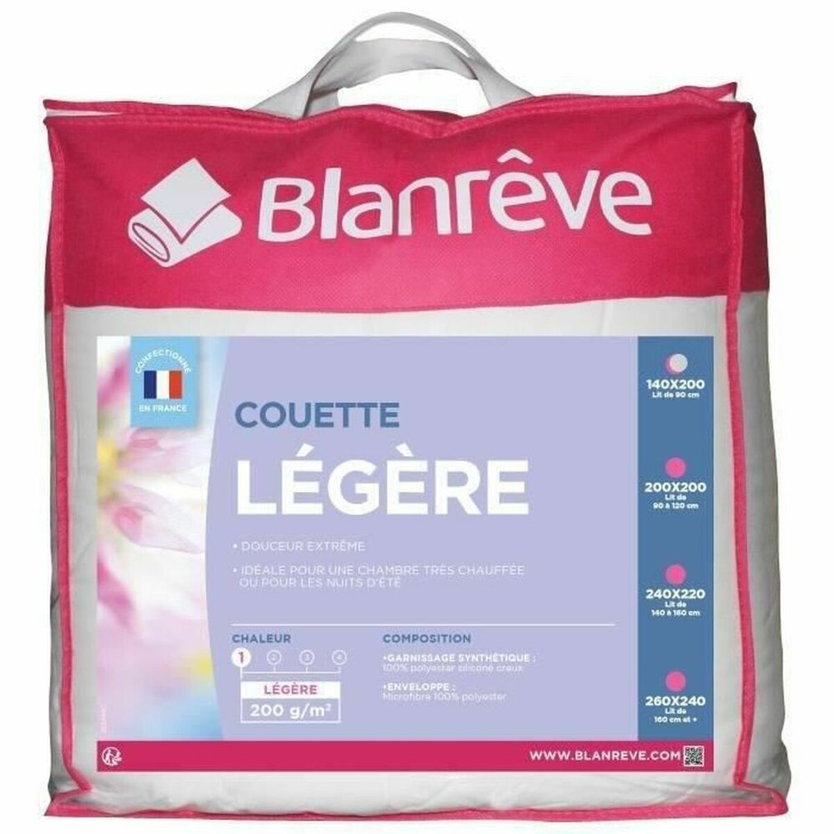 Plapumă de puf Blanreve Alb 200 g/m² 140 x 200 cm