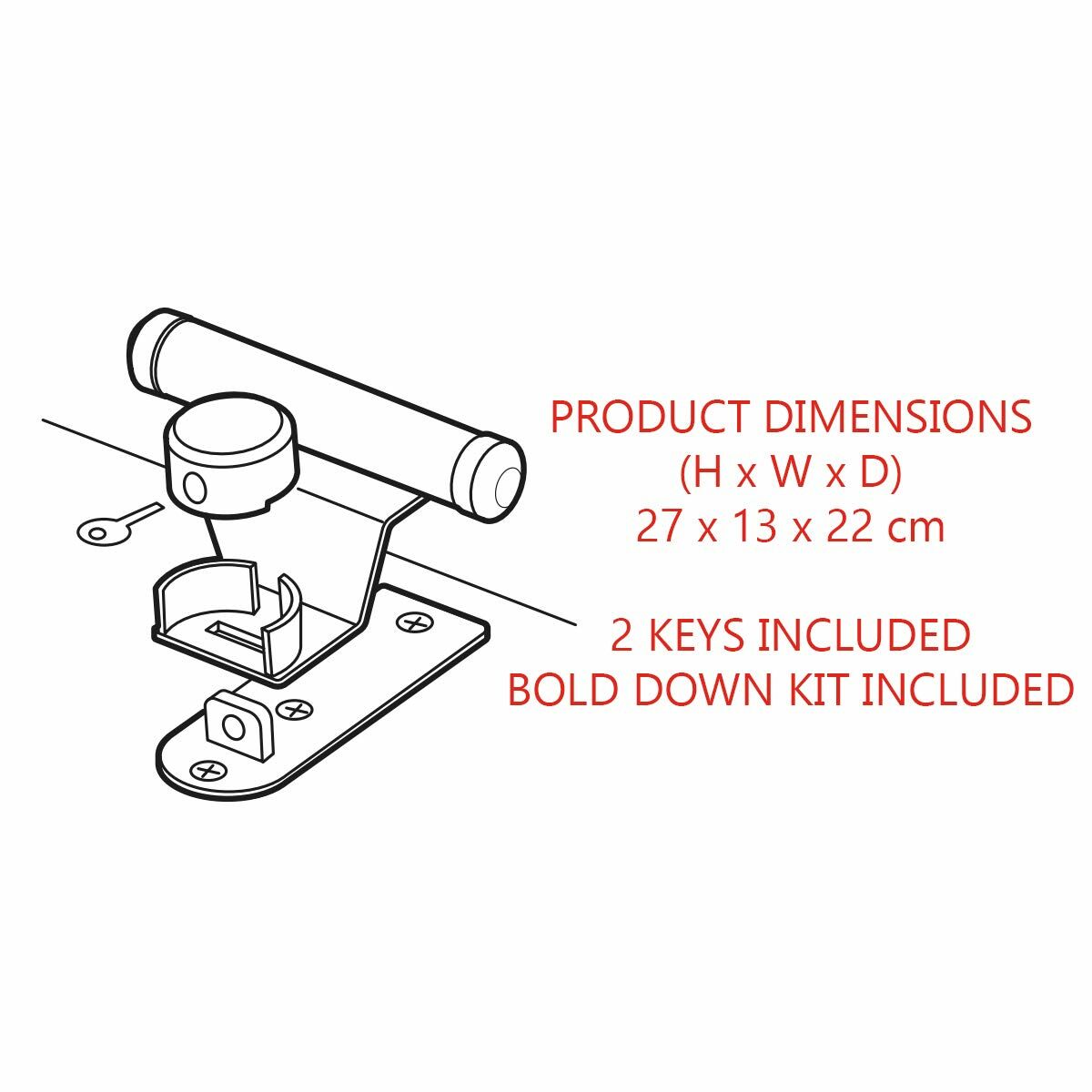 Lacăt cu cheie Master Lock 1488EURDAT Oțel Rotund