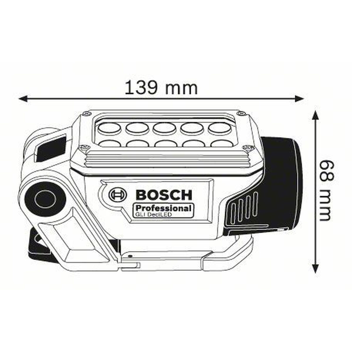 Lanternă LED BOSCH GLI DeciLED Professional 12 V