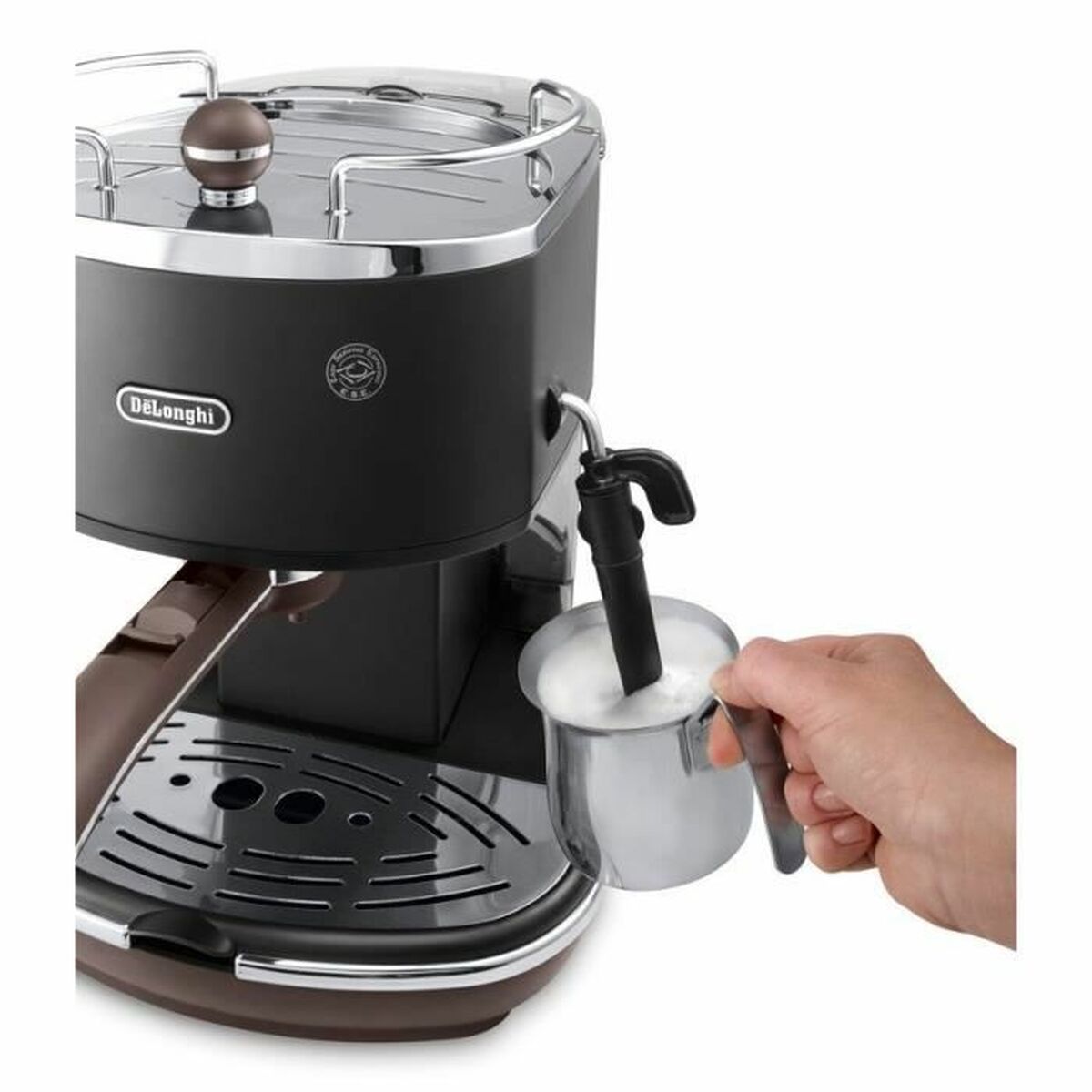 Cafetieră Express cu Braț DeLonghi ECOV311.BK Negru Maro închis 1,4 L