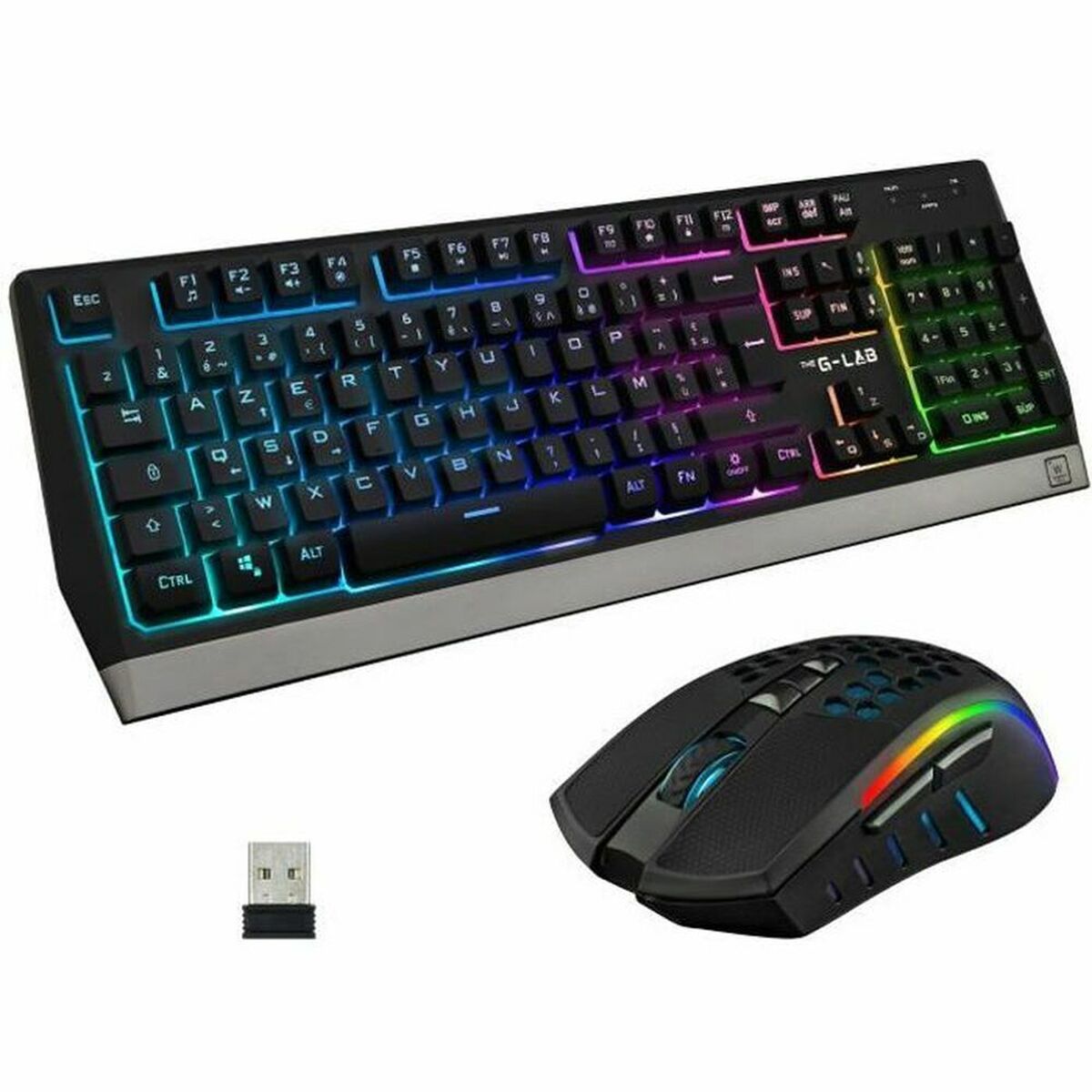 Tastatură și Mouse The G-Lab Combo Tungsten Franceză AZERTY