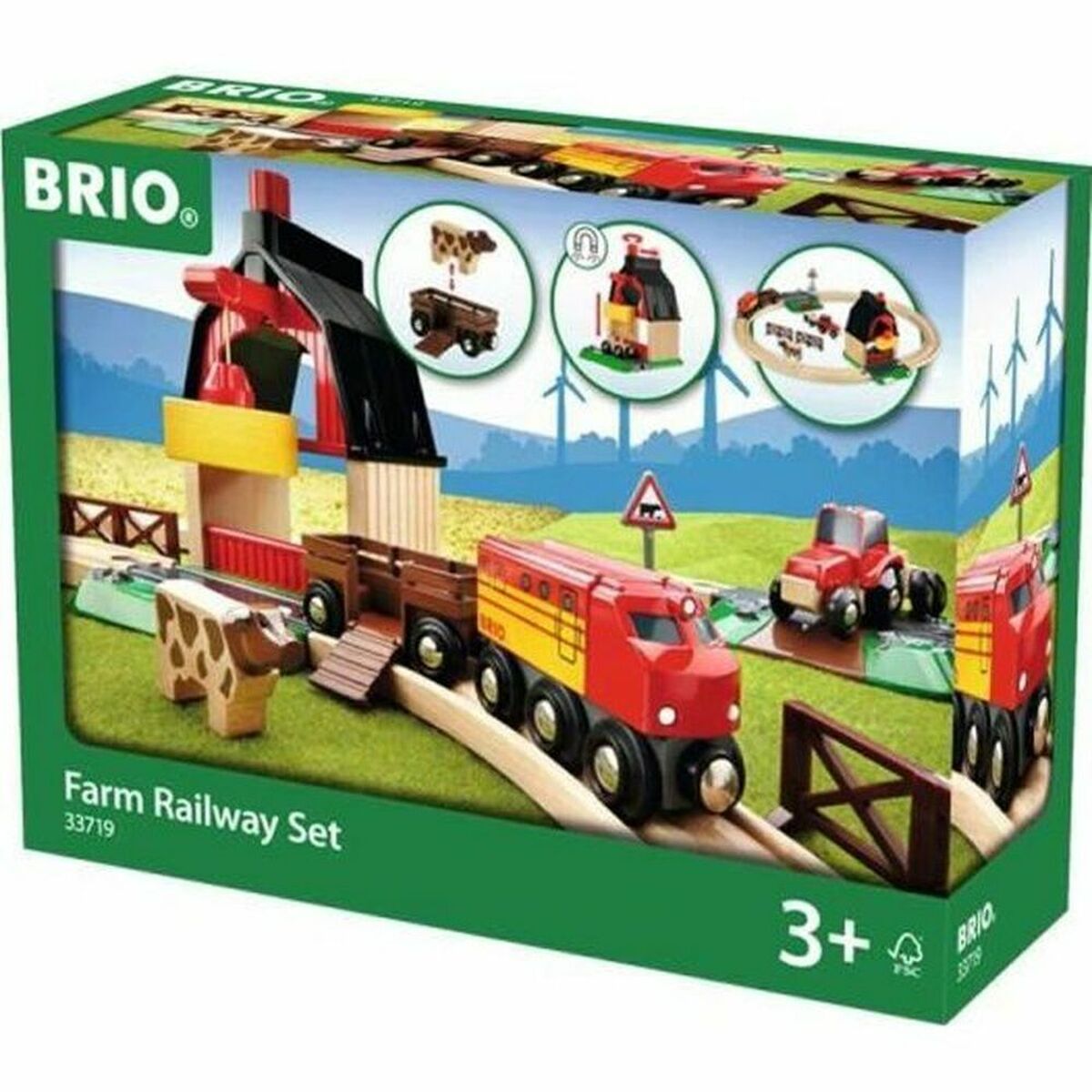 Cale ferată Brio Farm Railway Set