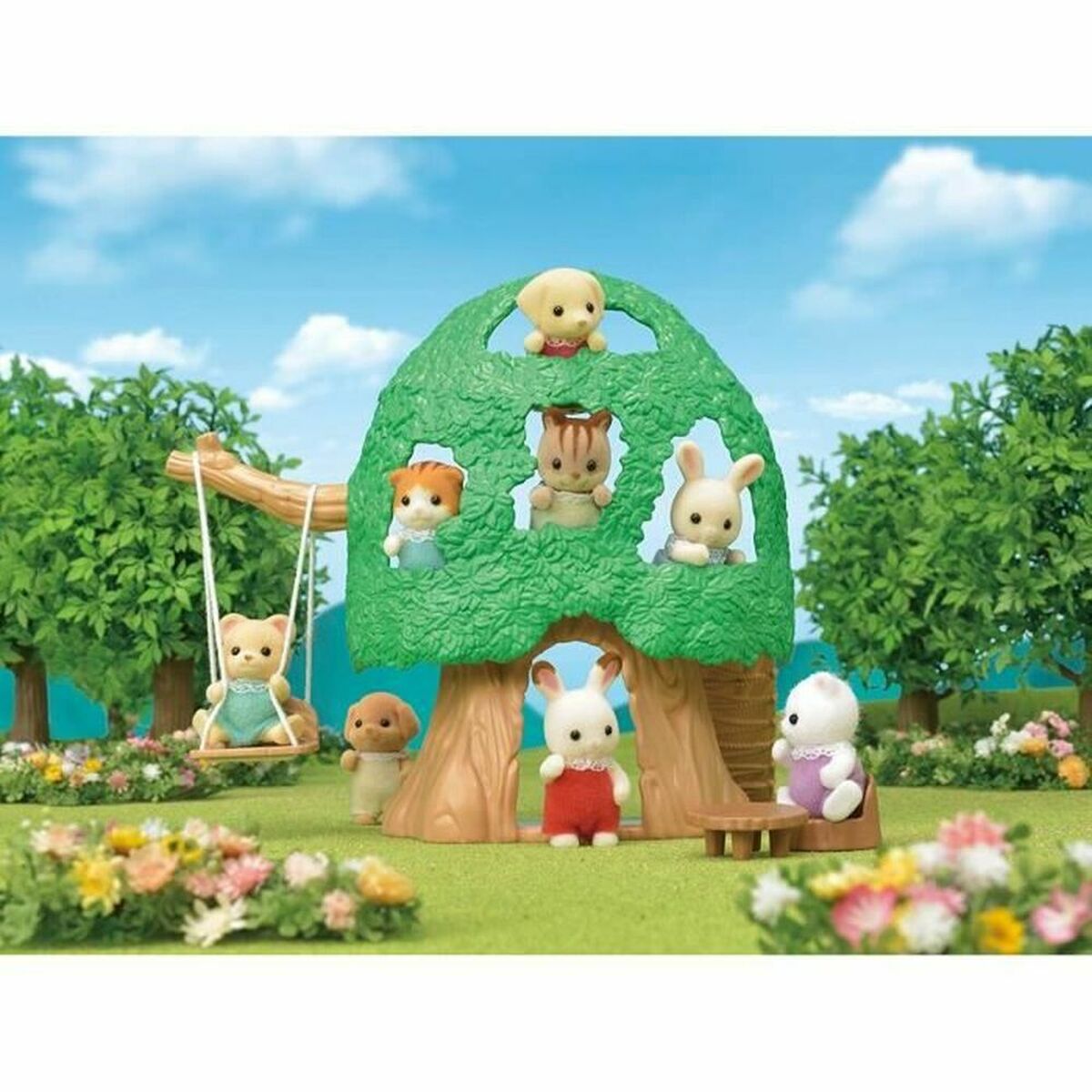 Figurine de Acțiune Sylvanian Families The Hut and Baby Ecureuil Roux