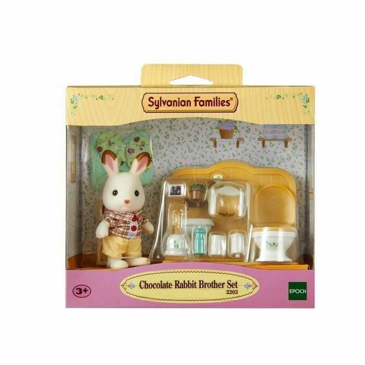 Figurine de Acțiune Sylvanian Families Chocolate Rabbit and Toilet Set