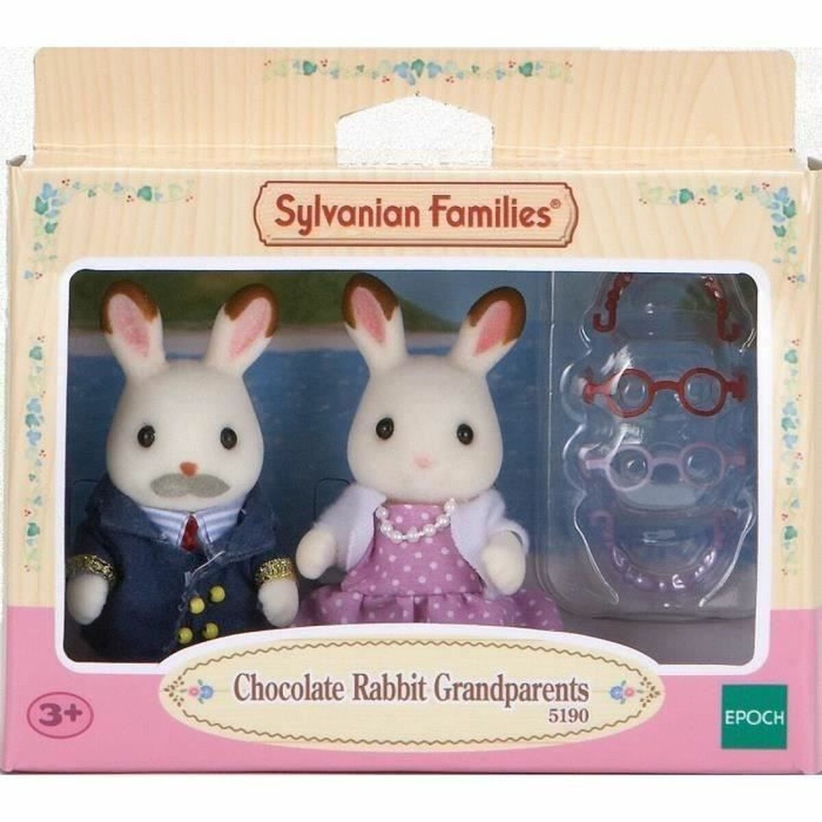 Figurine de Acțiune Sylvanian Families 5190 Grandparents Rabbit Chocolate
