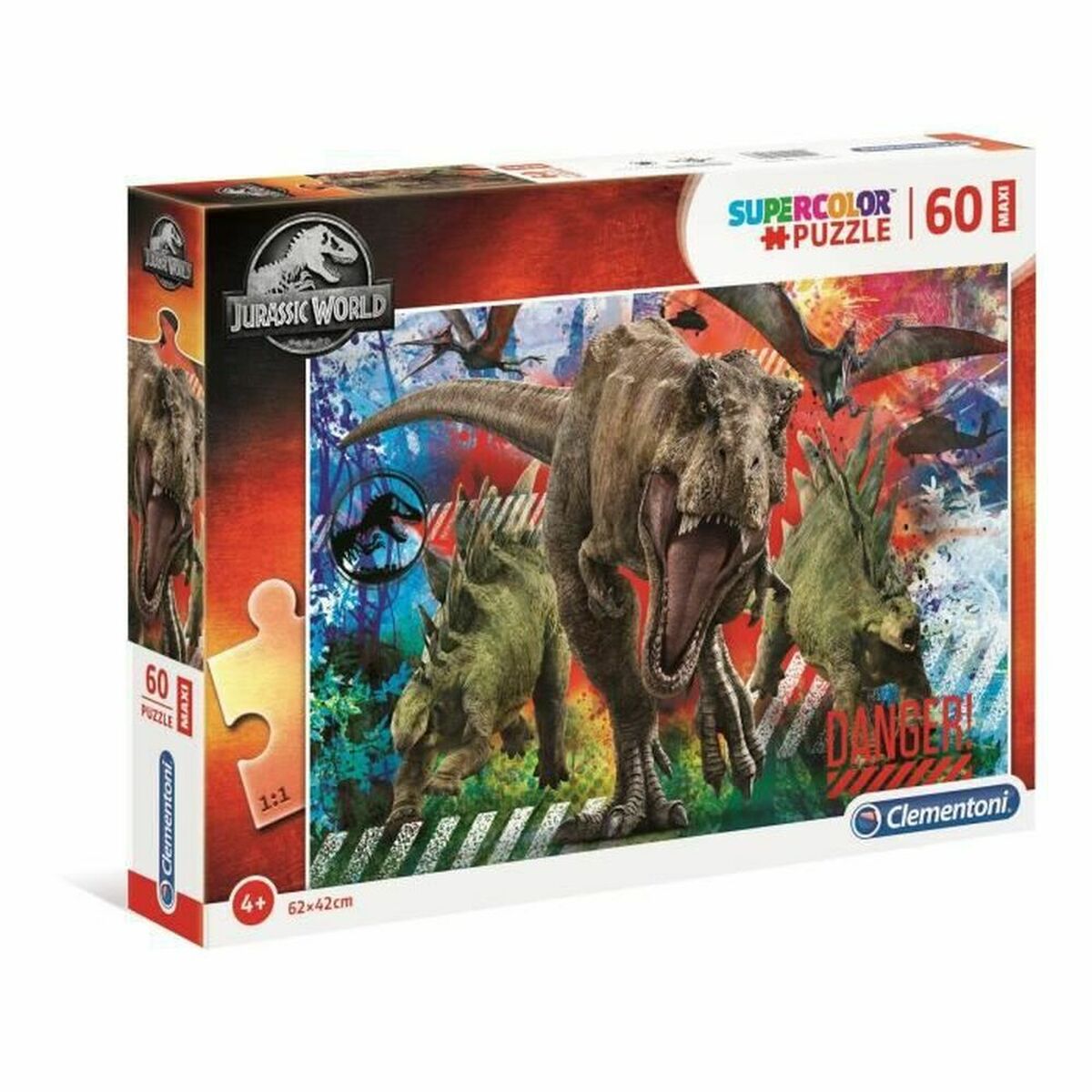 Puzzle Clementoni Jurassic World 68 x 48 cm 60 Piese