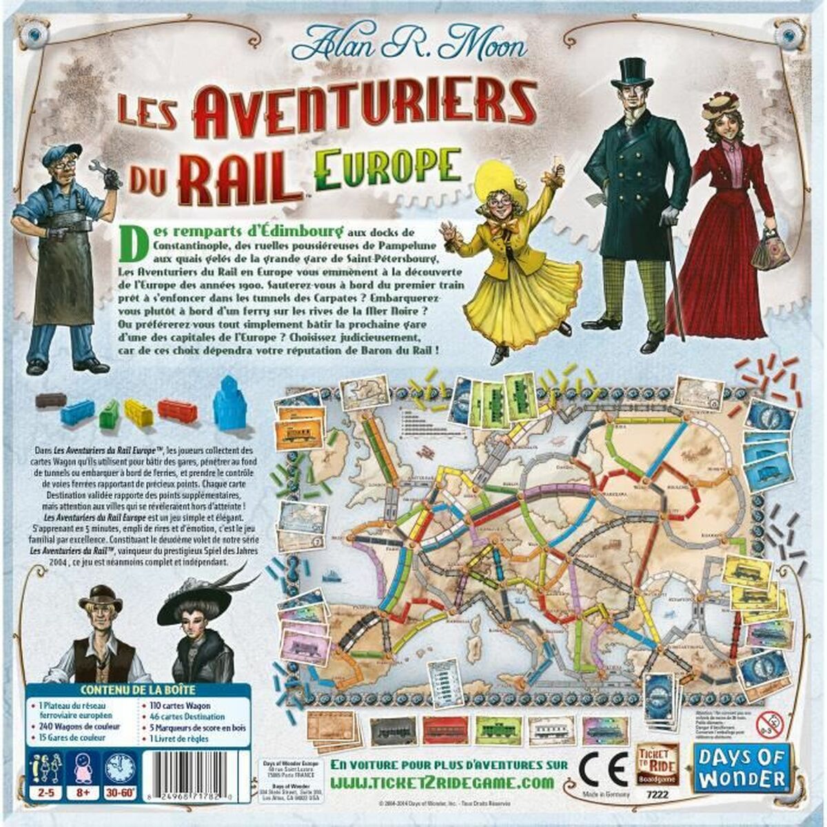 Joc de Masă Asmodee The Adventurers of Rail Europe