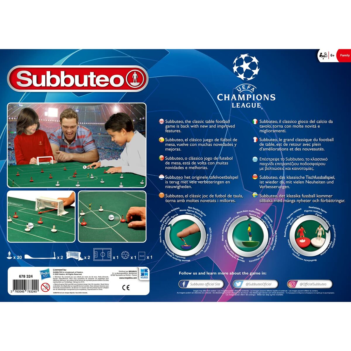 Joc de Masă Megableu Subbuteo - Champions League Edition