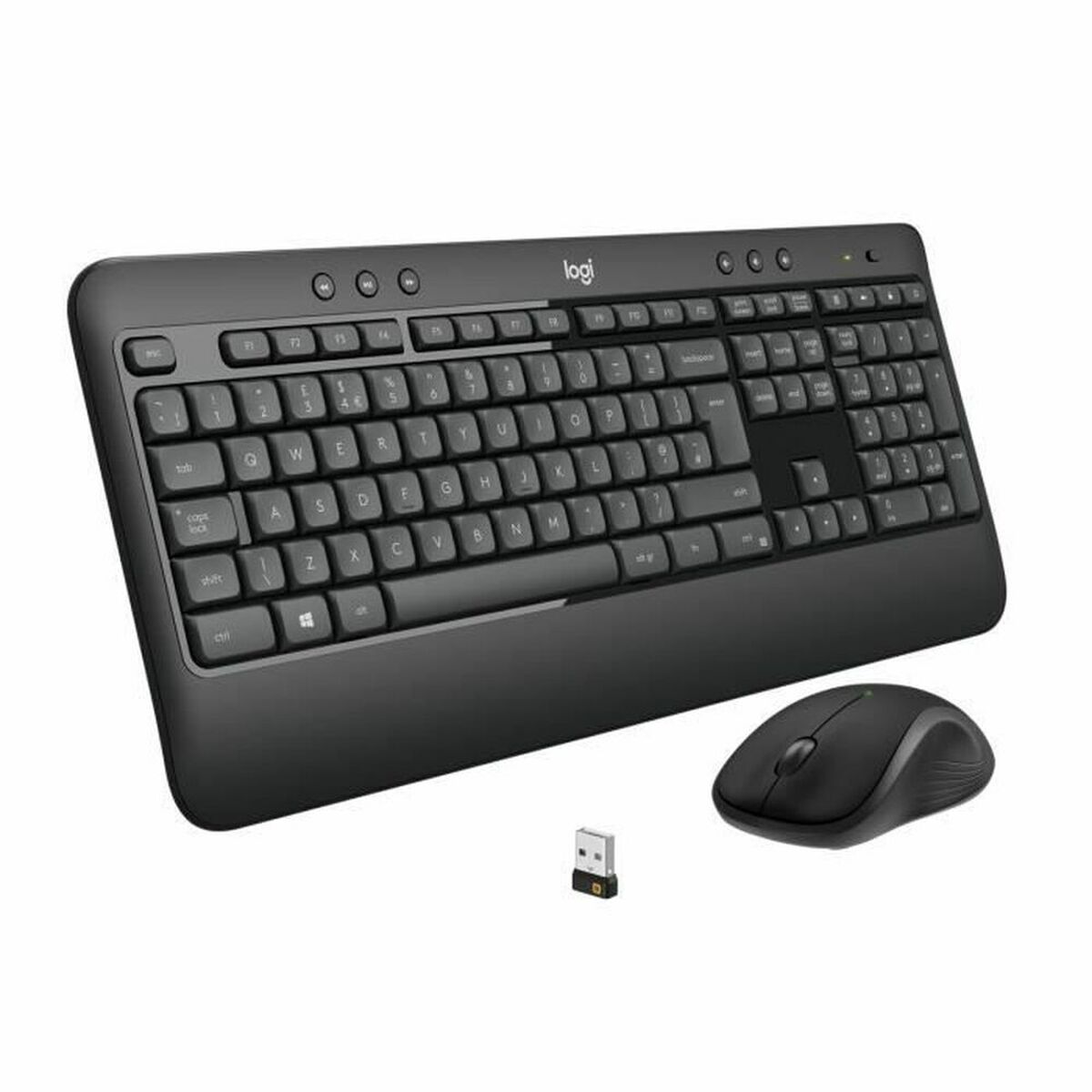 Tastatură și Mouse Fără Fir Logitech MK540 Franceză Negru Negru/Alb AZERTY