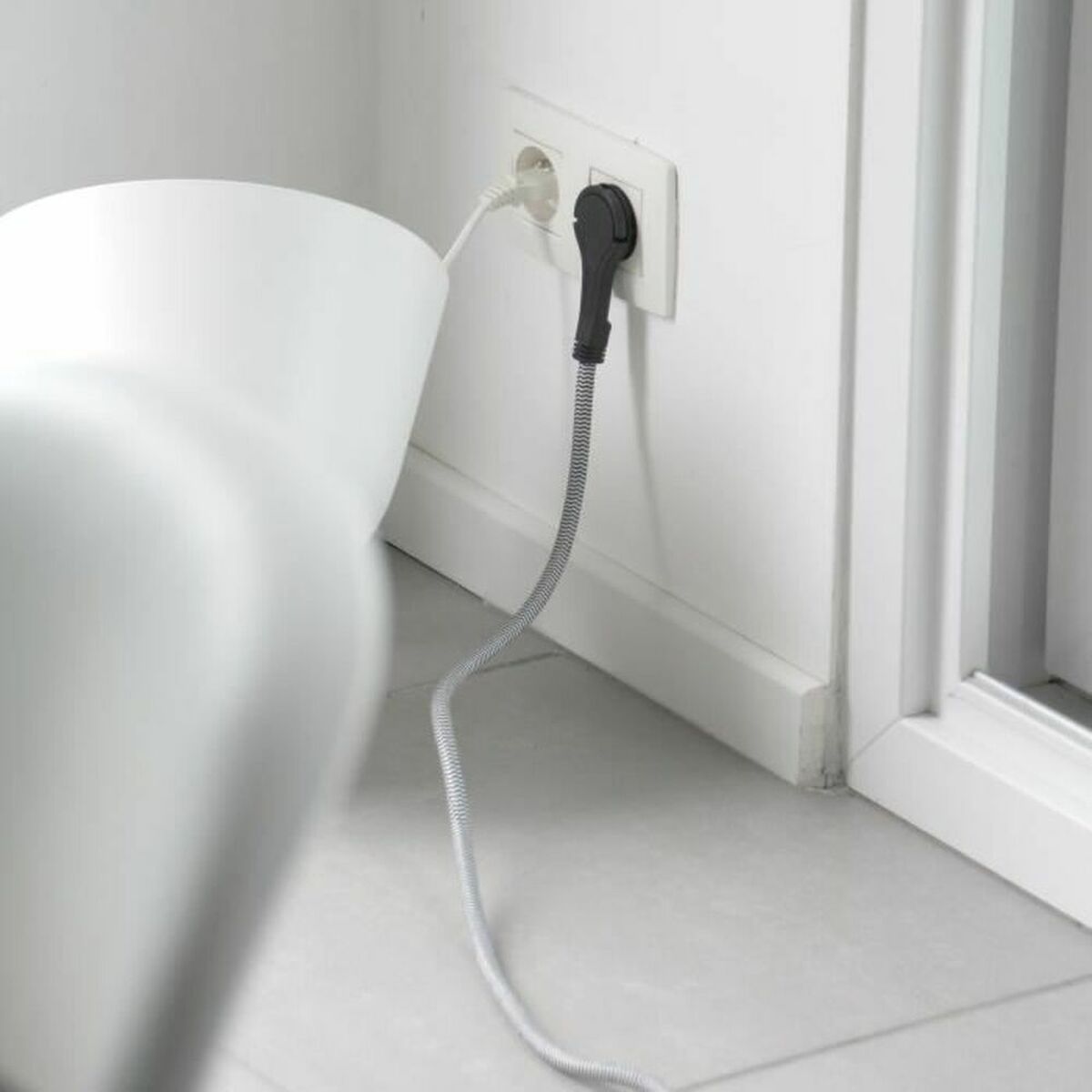 Cablu Prelungitor Chacon   Alb Alb/Negru