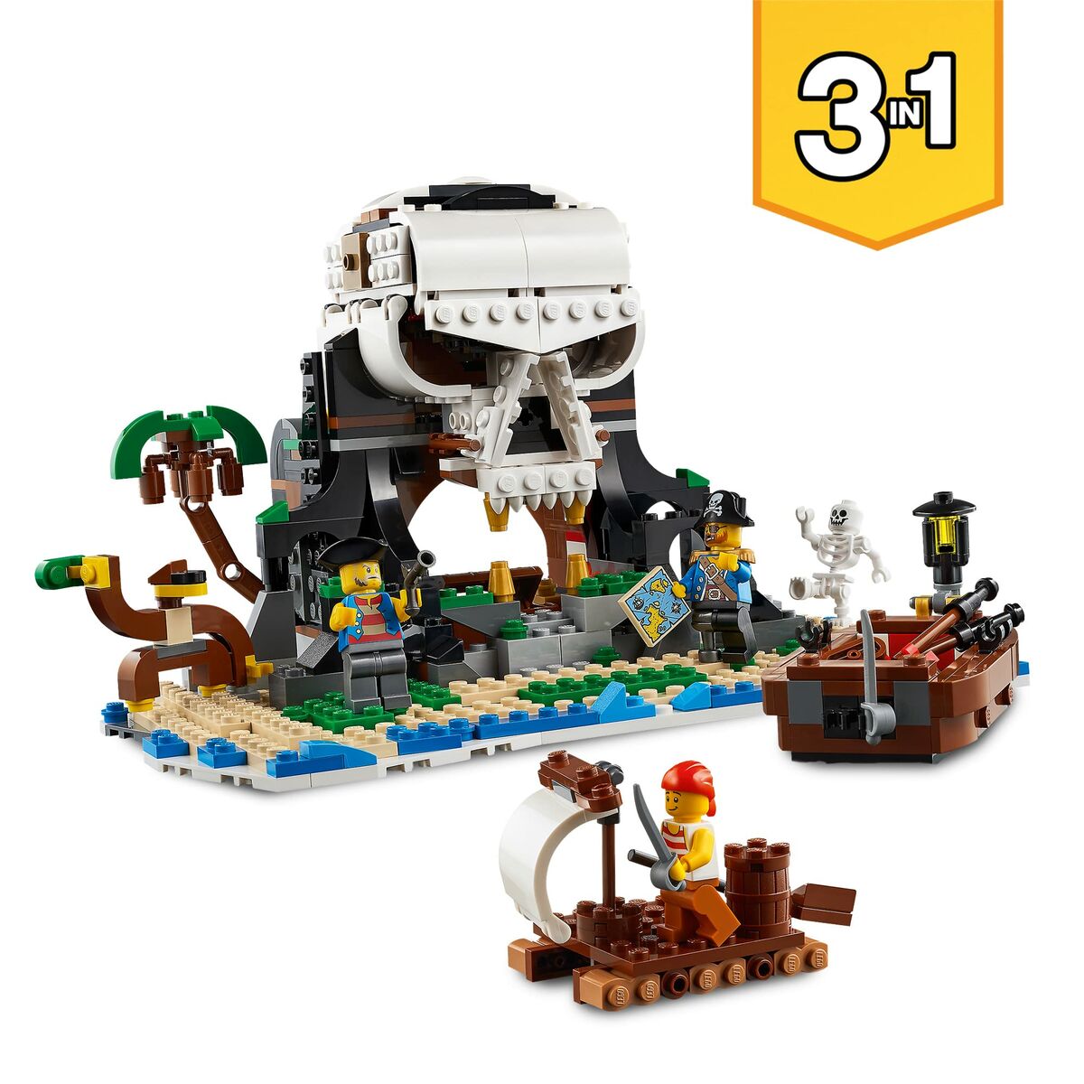 Set de Jucării cu Vehicule   Lego Creator 31109 Pirate Ship         3 în 1 1260 Piese