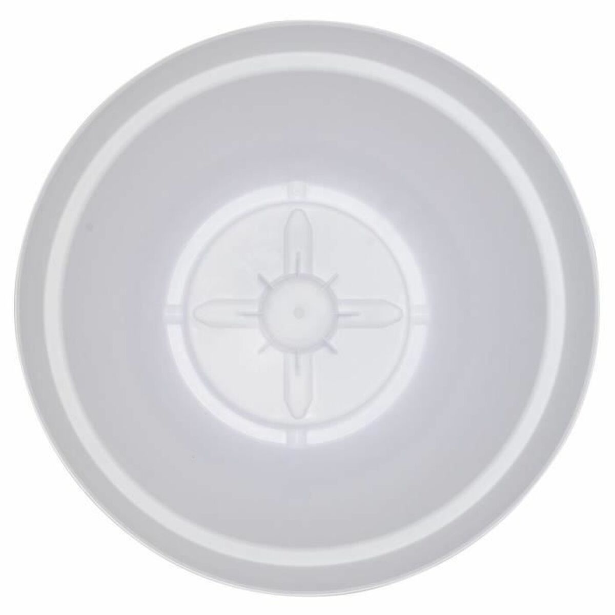 Ghiveci Riviera Alb Plastic Pătrat Ø 50 cm