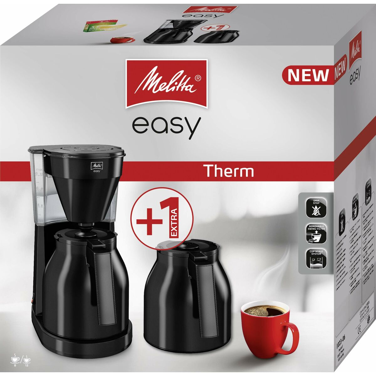 Cafetieră cu Filtru Melitta Easy Therm II Negru 1050 W 1 L
