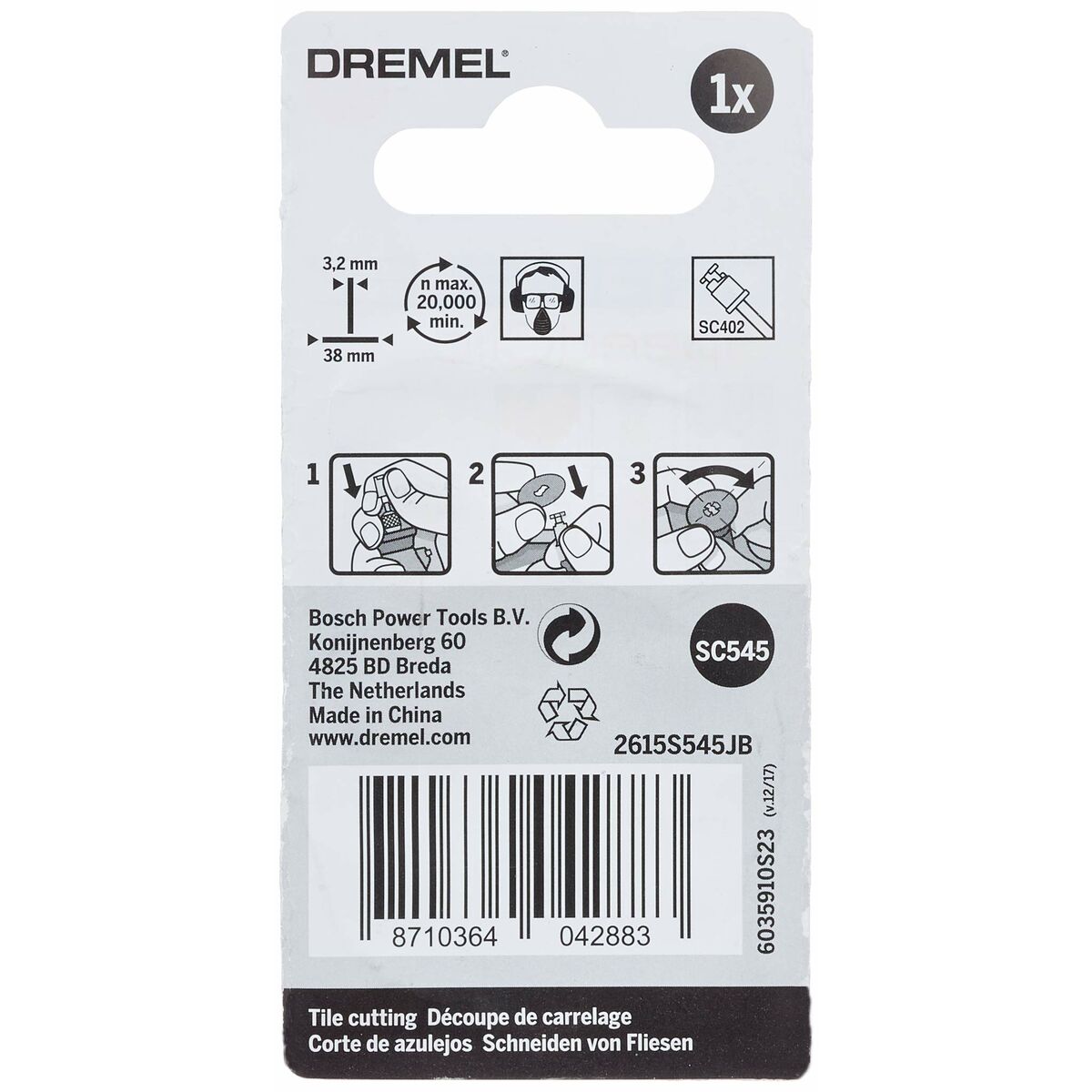 Disc de diamant Dremel S545