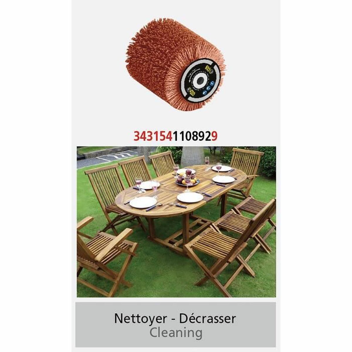 Perie abrazivă Fartools Fil nylon enrob d'abrasif