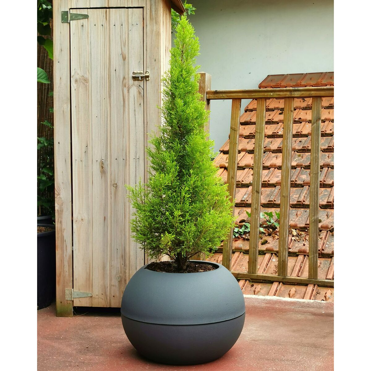 Ghiveci Riviera 814276 Gri Rotund Míč Ø 40 cm