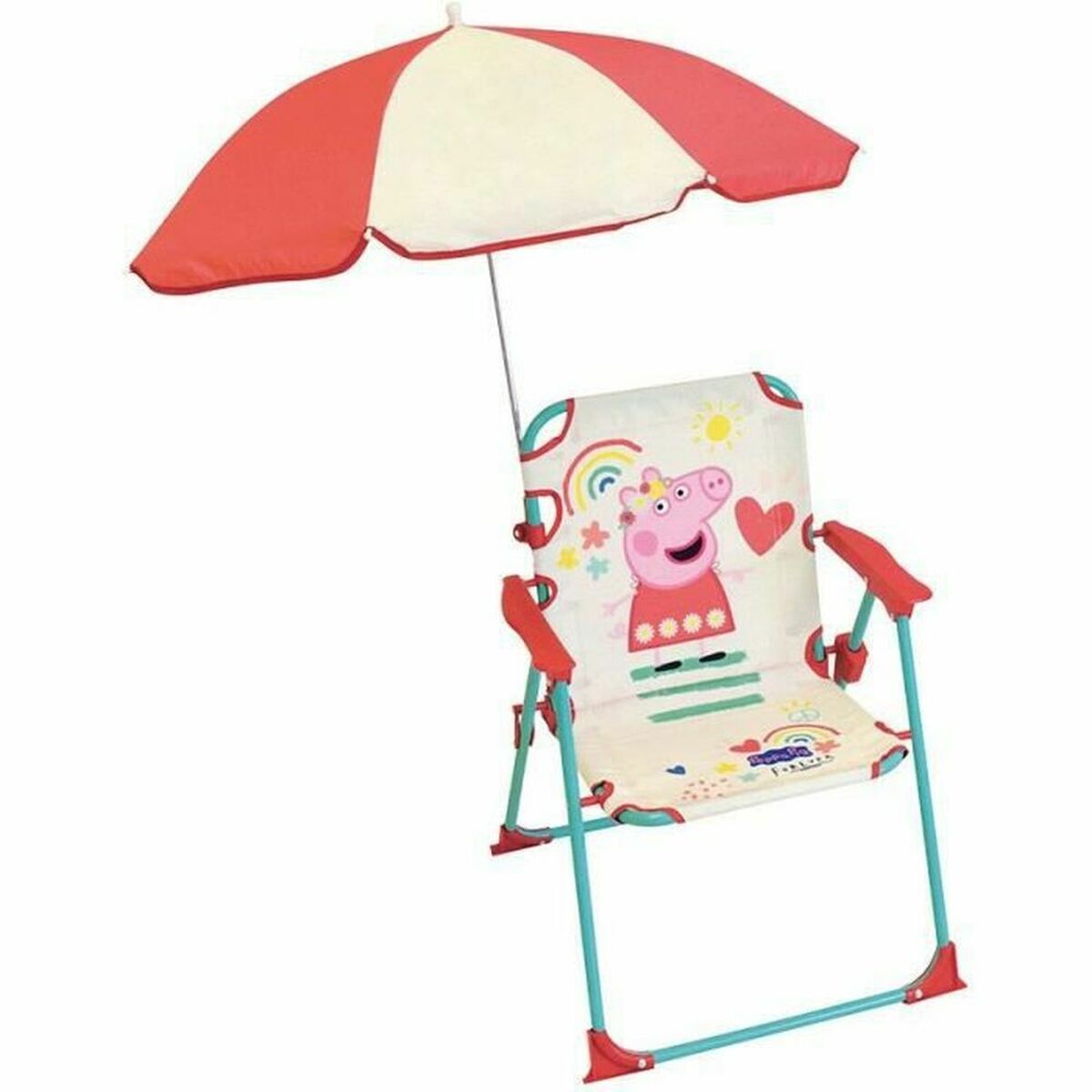Scaun de plajă Fun House Peppa Pig Roșu rouge 65 cm