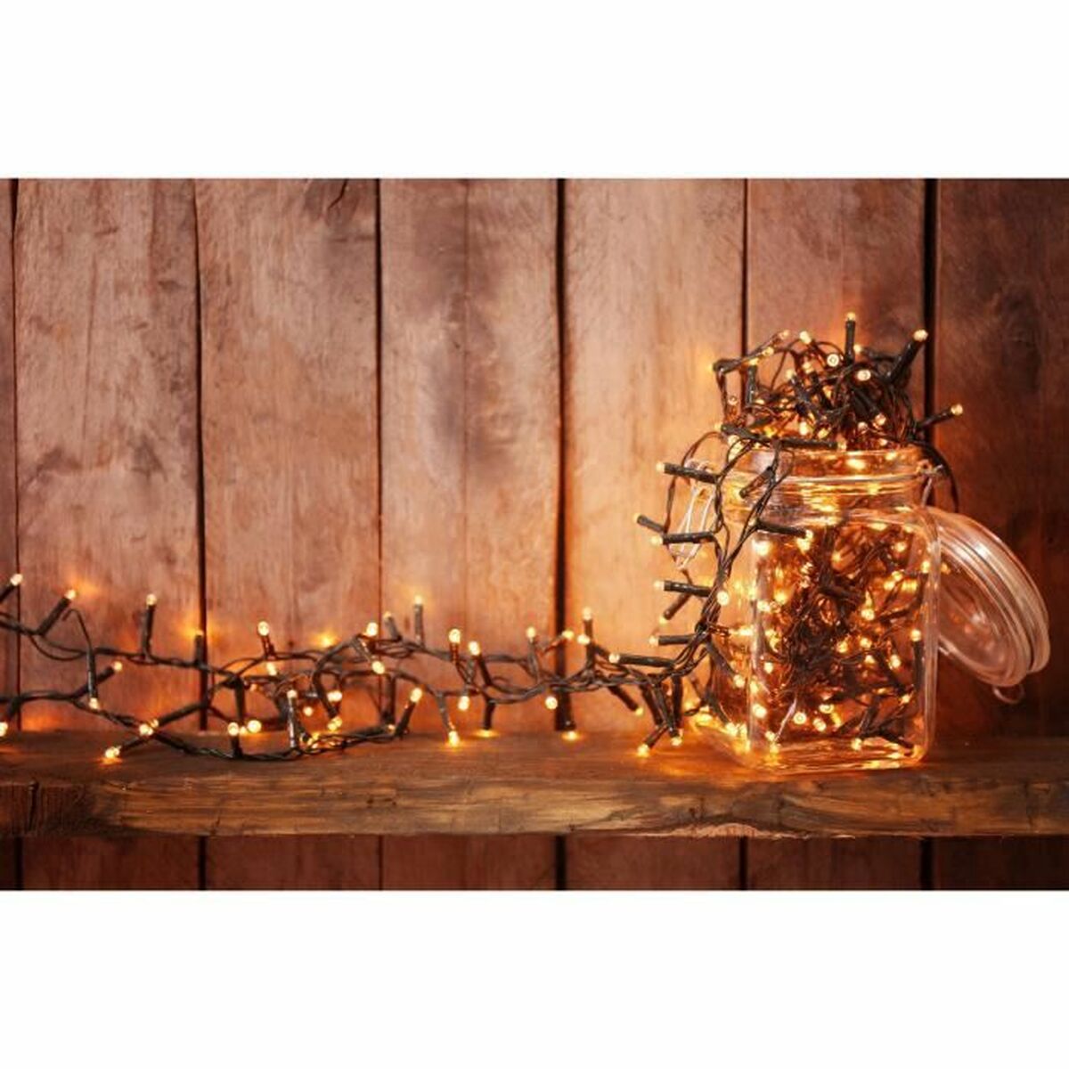 Ghirlandă de lumini LED Lumisky YOGY SOLAR WARM 400 LEDS Negru noir 1 W