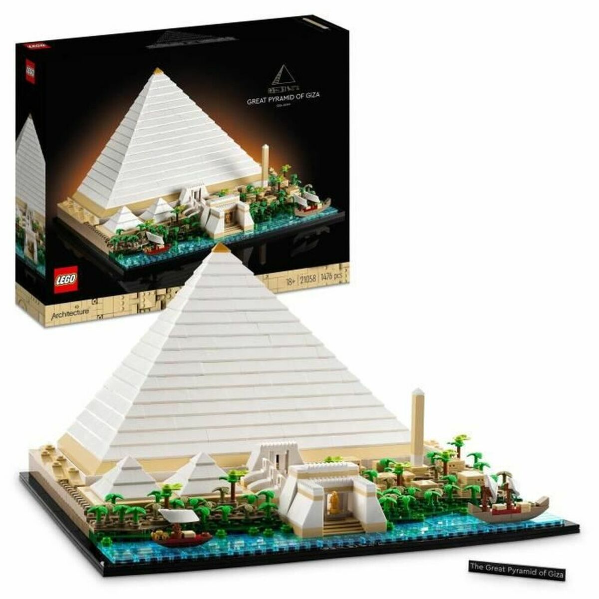 Playset   Lego 21058 Architecture The Great Pyramid of Giza         1476 Piese