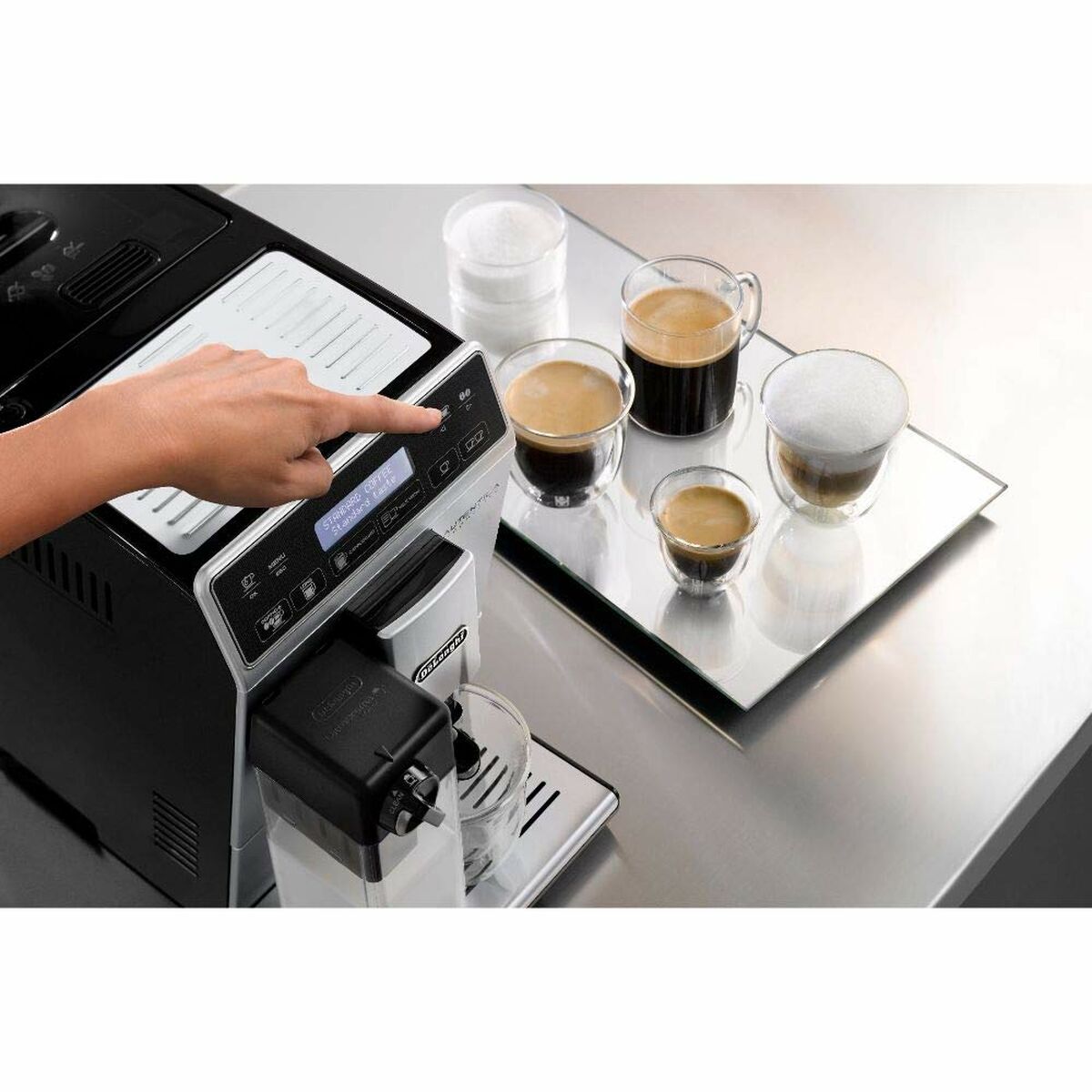 Aparat de cafea superautomat DeLonghi Cappuccino ETAM 29.660.SB Argintiu 1450 W 15 bar 1,4 L