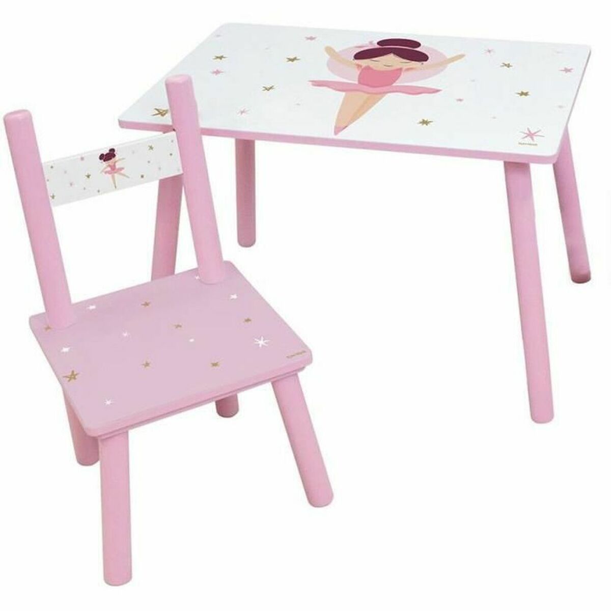 Set de Masă și Scaune pentru Copii Fun House Dancer Ballerina Infantil