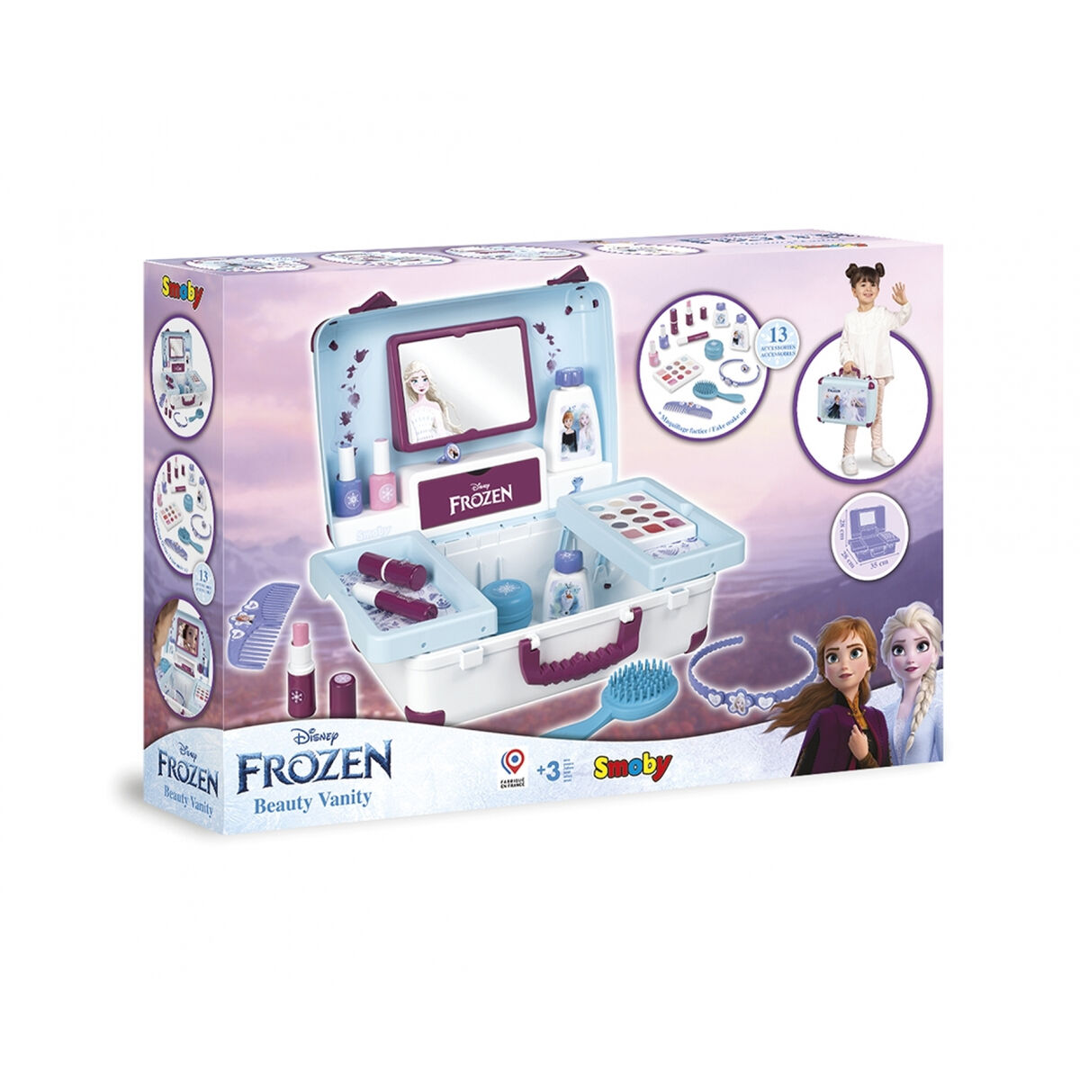 Set de Machiaj pentru Copii Smoby FROZEN BEAUTY SUITCASE Multicolor