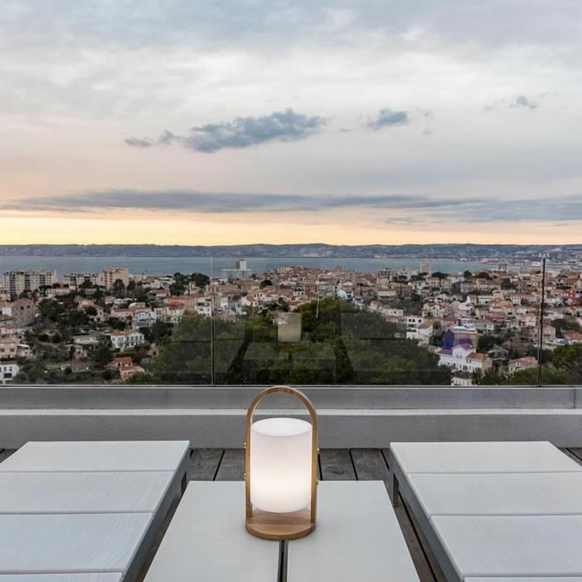 Lampă de masă Lumisky Alb