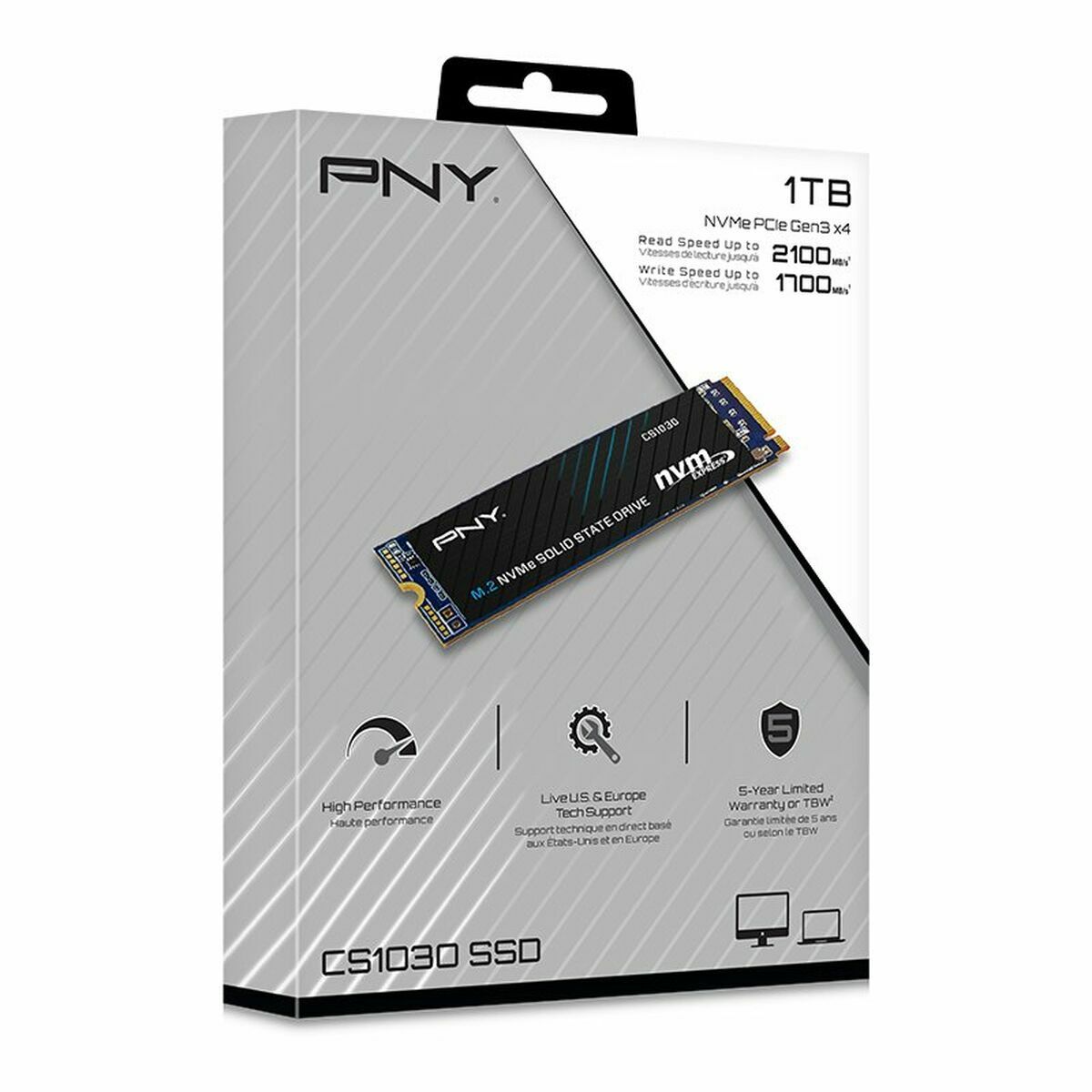 Hard Disk PNY CS1030 1 TB 1 TB HDD 1 TB SSD