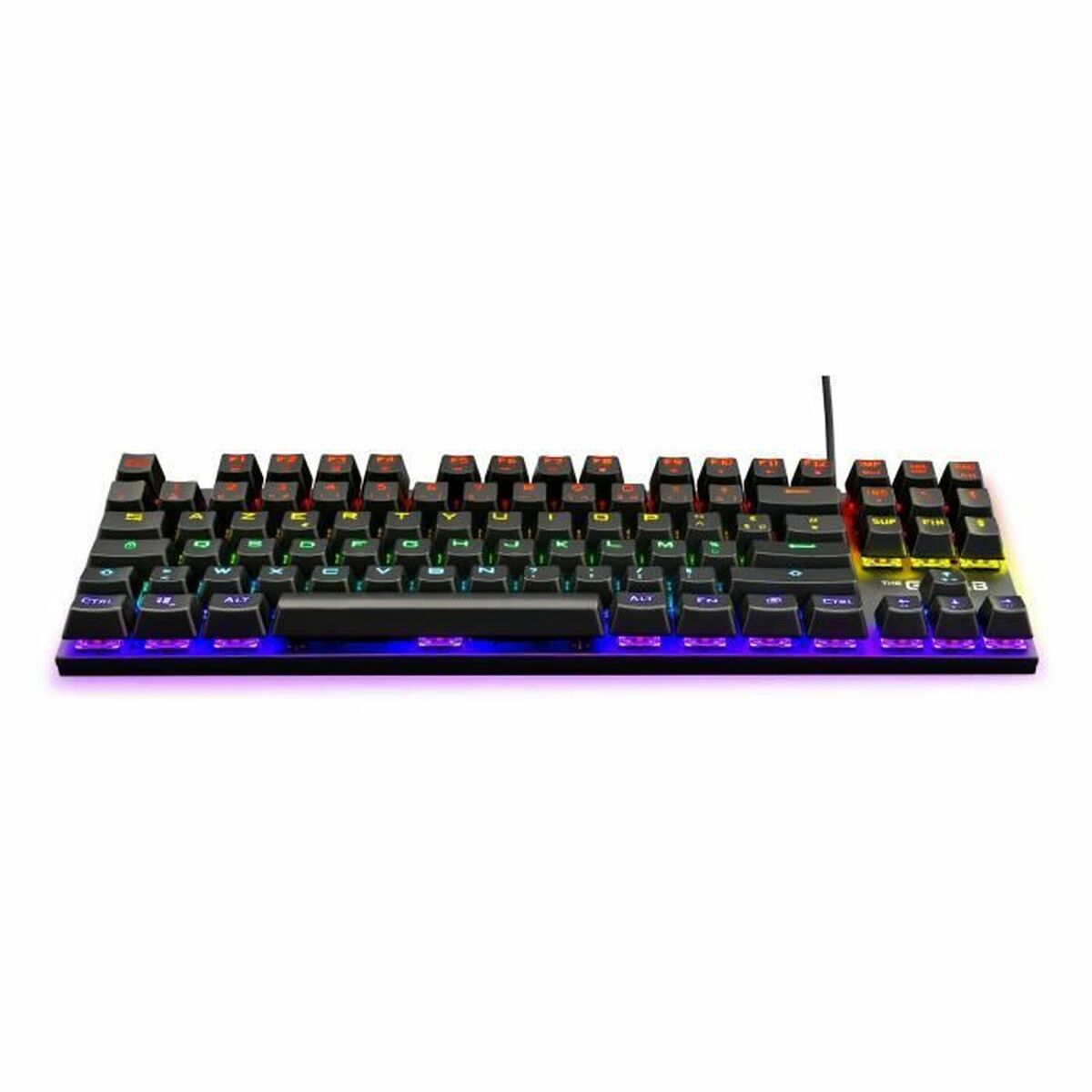 Tastatură Gaming The G-Lab Mercury AZERTY Franceză Negru