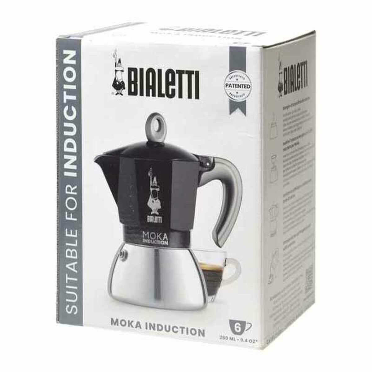 Cafetieră Italiană Beurer BIALETTI NEW MOKA 6 Cești Negru Metal Aluminiu