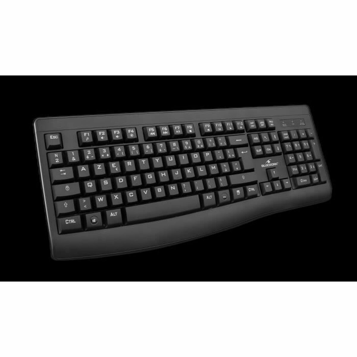 Tastatură și Mouse Bluestork Clavier Souris Sans Fil Negru