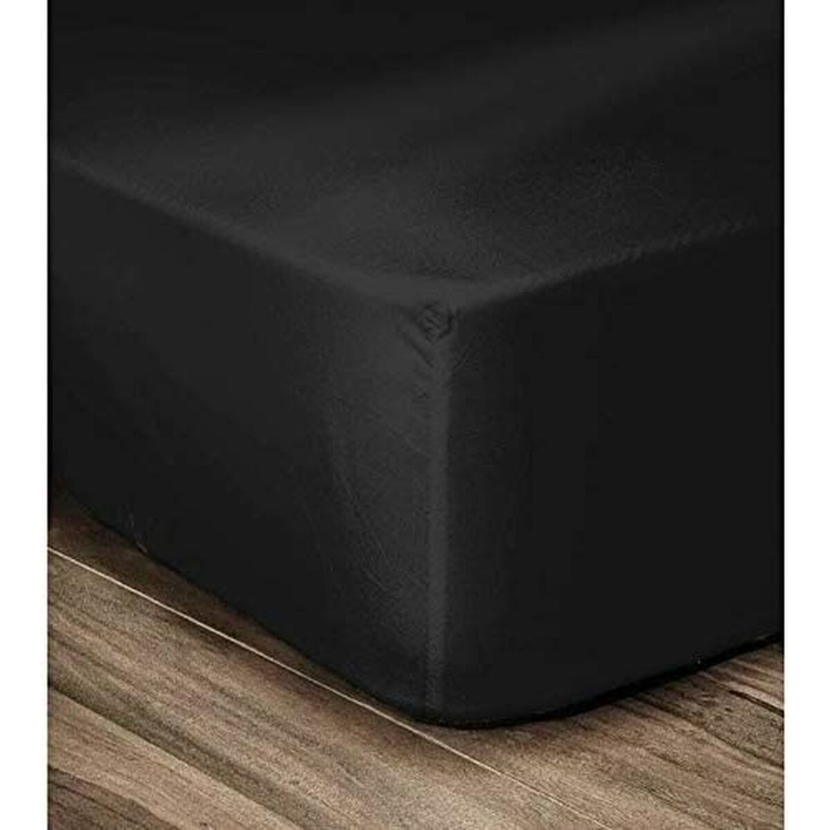 Foaie de jos Lovely Home Negru Pat dublu 140 x 190 cm