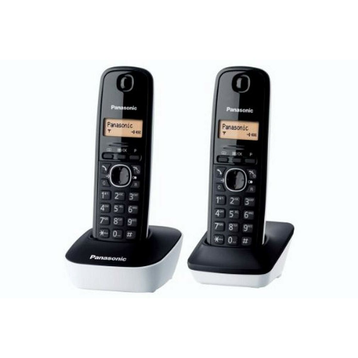 Telefon fără Fir Panasonic KX-TG1612 Chihlimbar Negru/Alb