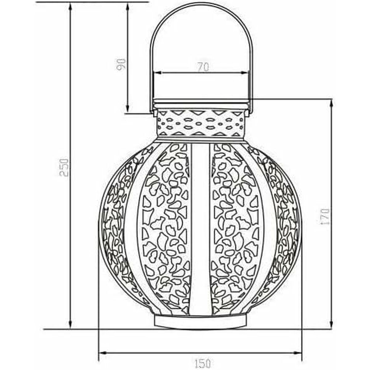 Lampă solară Galix Bej