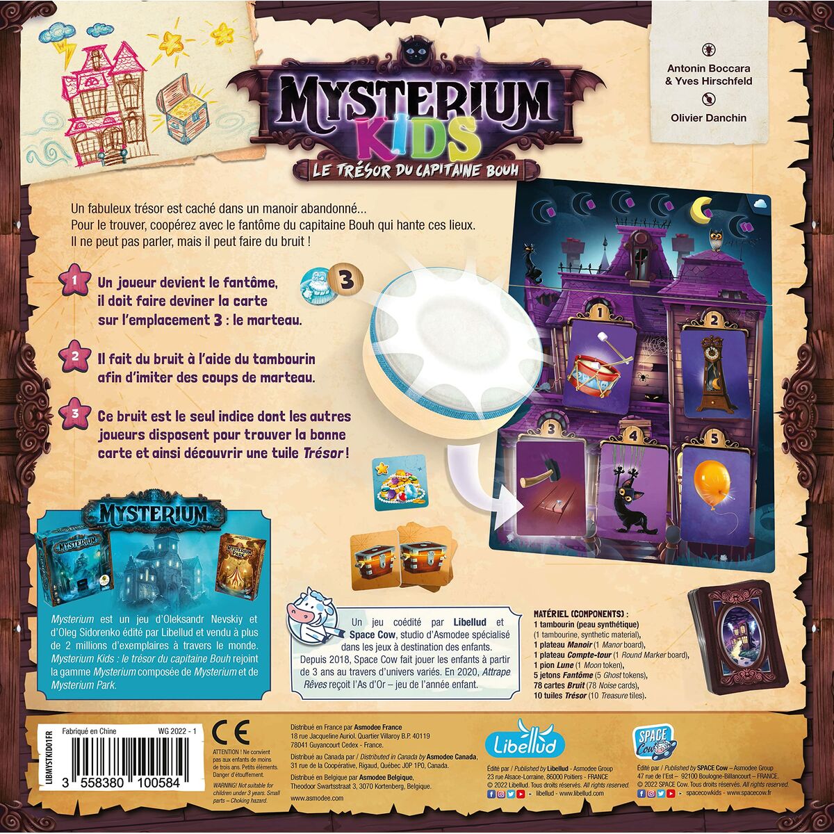 Joc de Masă Asmodee Mysterium Kids: Le Trésor du Capitaine Bouh Franceză