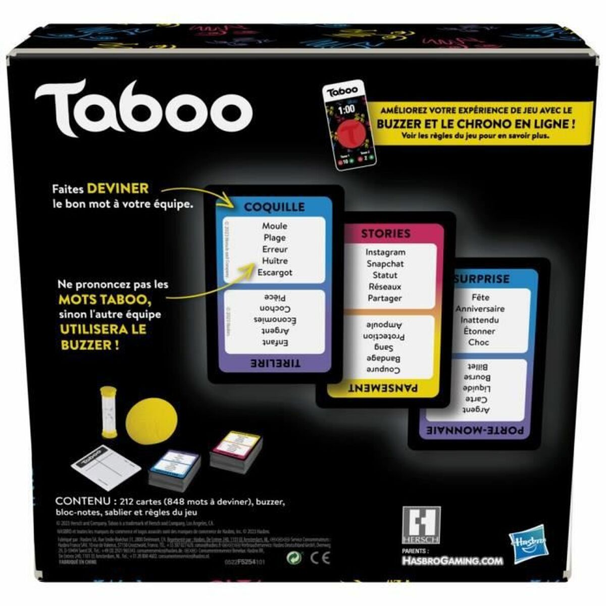 Joc deîntrebări și răspunsuri Hasbro Taboo