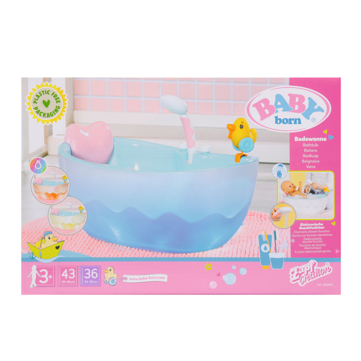 Accesorii pentru papusi Baby Born Bath Bathtub