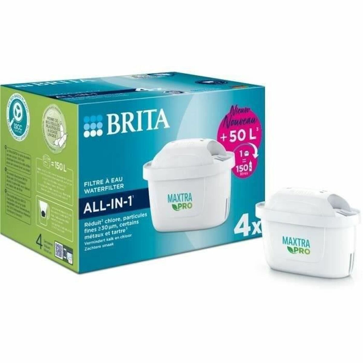 Filtru pentru Carafă Filtrantă Brita Maxtra Pro All-in-1 (4 Unități)