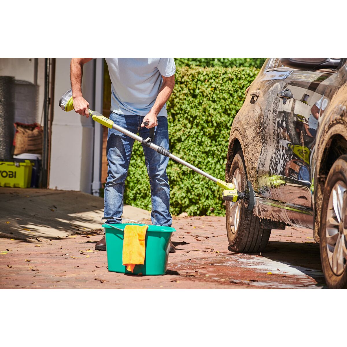 Periuță de curățare Ryobi Verde 18 V