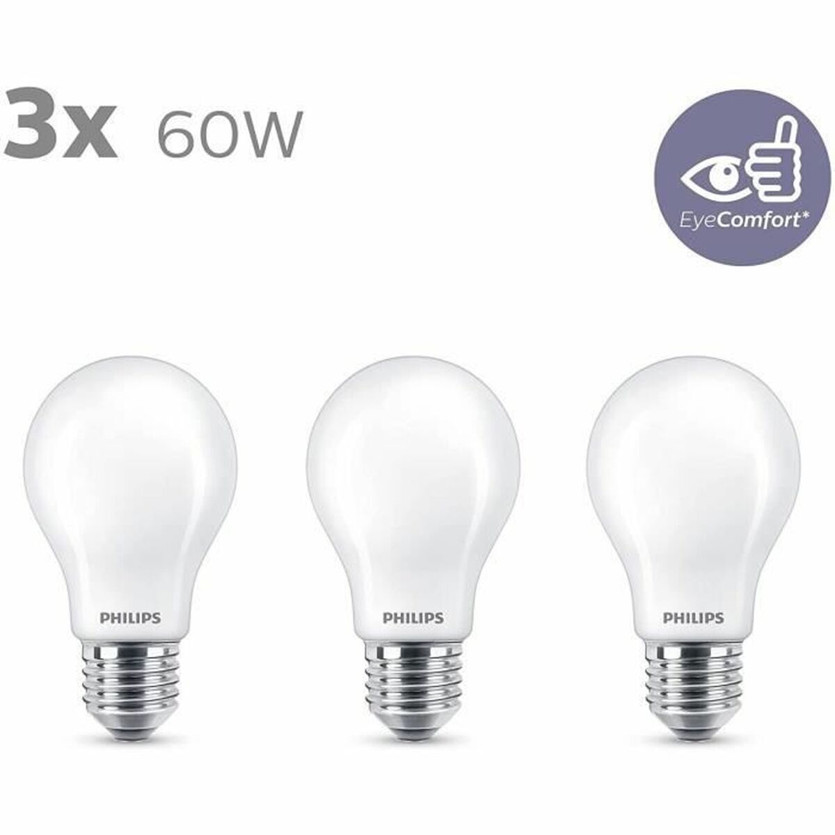 Lampă LED Philips Bombilla E 7 W 60 W 806 lm (2700k)