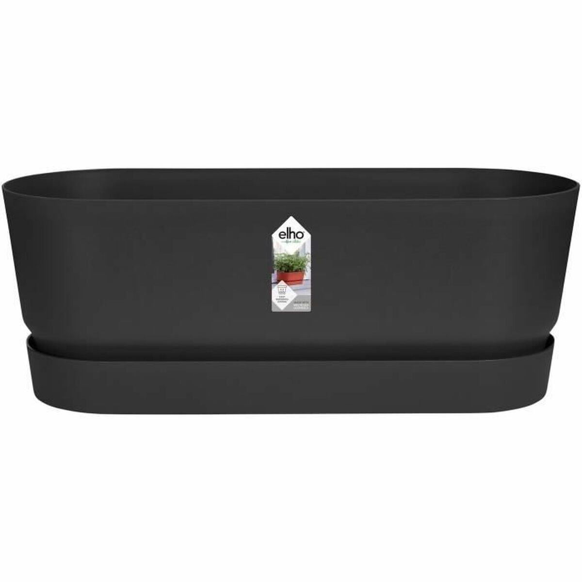 Ghiveci grădină Elho   Negru 50 cm Plastic Oval