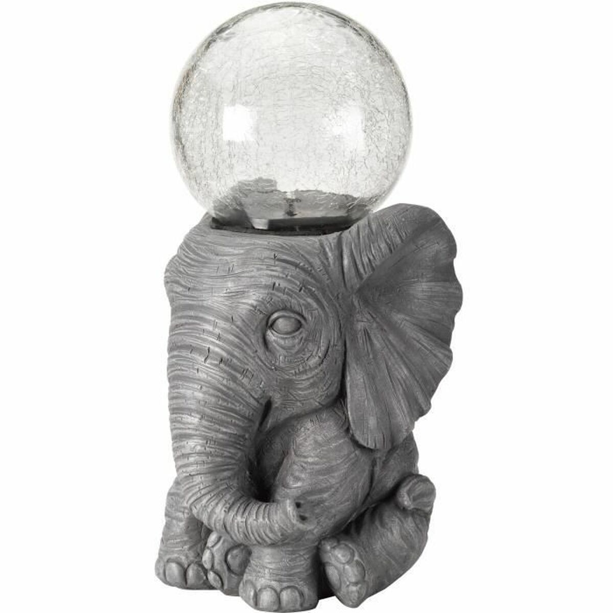 Lampă solară elephant Alb