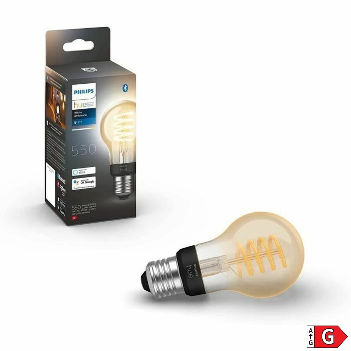 Bec Inteligent Philips Bombilla inteligente A60 - E27 7 W 40 W 60 W E27 LED