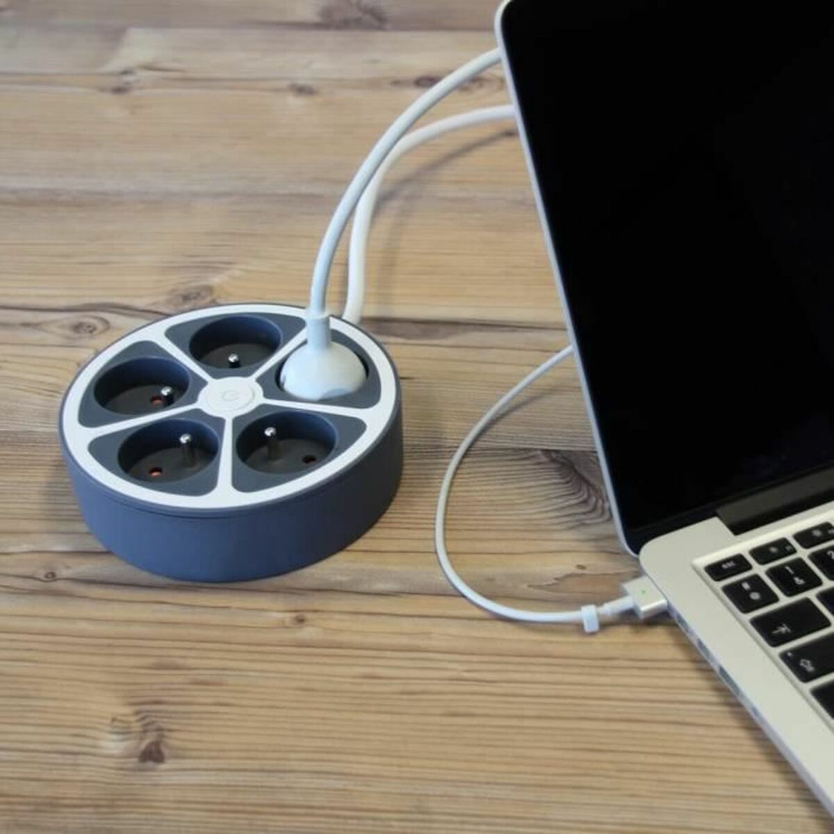 Placă de circuit Prize 5 Puncte de Conectare cu Întrerupător Chacon   (1,5 m)