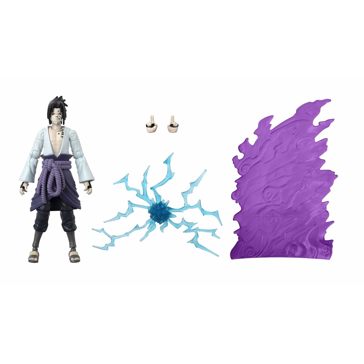 Figurine de Acțiune Naruto Shippuden Bandai Anime Heroes Beyond: Sasuke Uchiha 17 cm