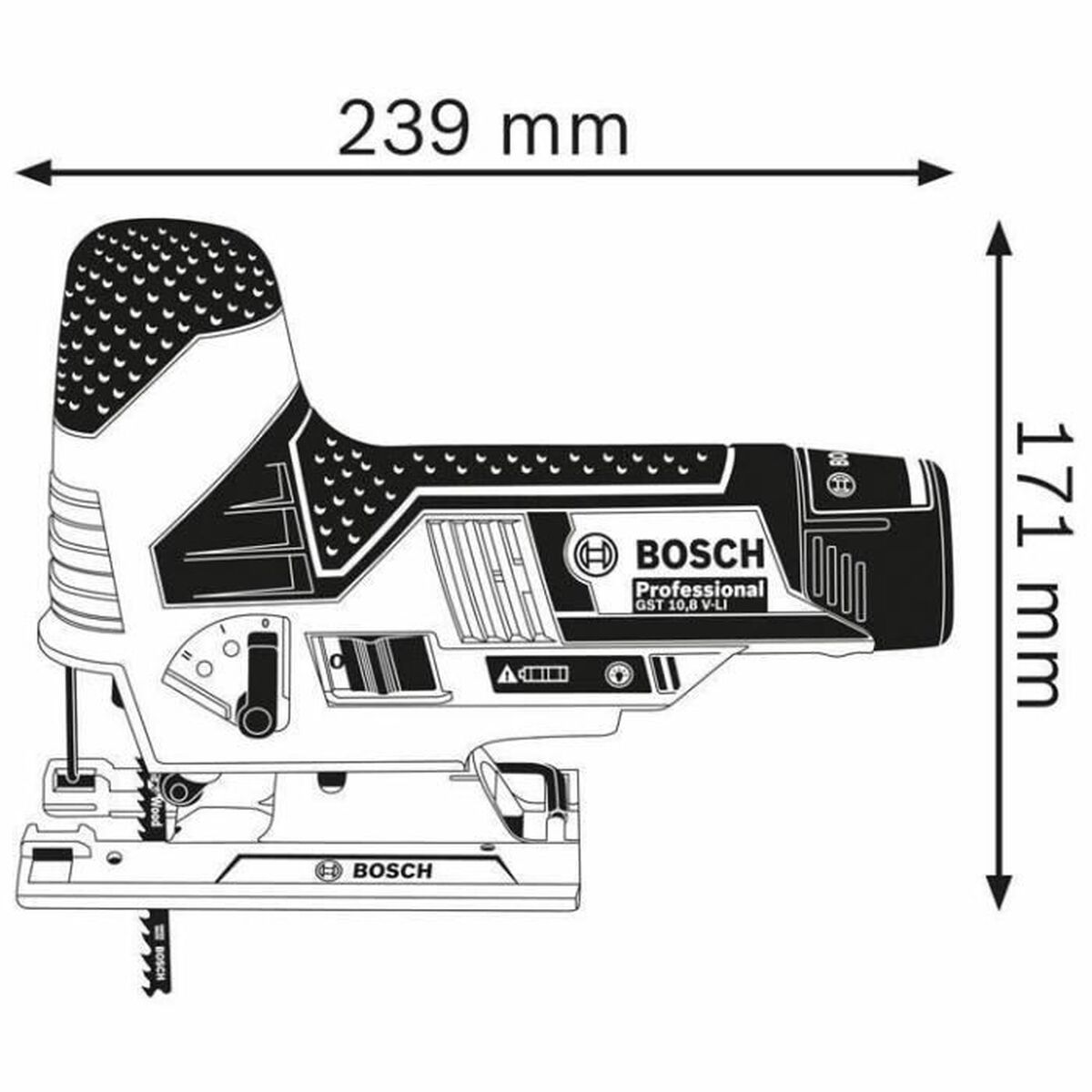 Fierăstrău de traforaj BOSCH Professional GST 12V-70 12 V