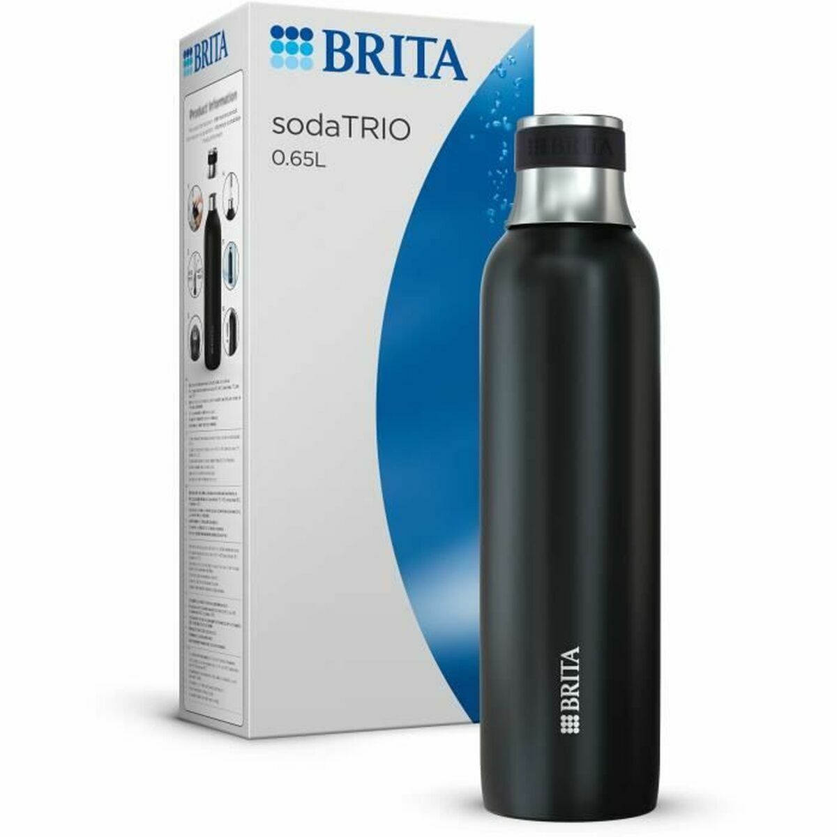 Termos Brita sodaTRIO Negru 650 ml