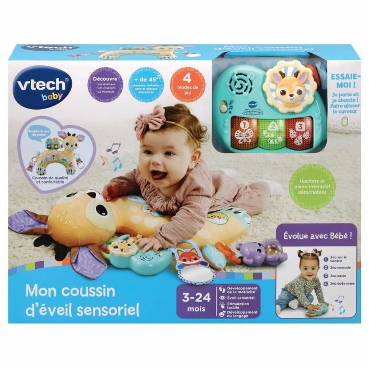 Joc de Îndemânare pentru Bebeluși Vtech Baby MON COUSSIN D'ÉVEIL SENSORIEL