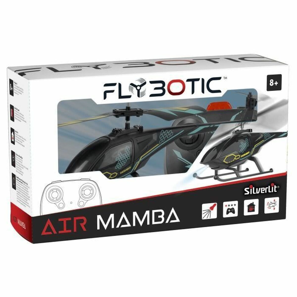 Mașină Radio Control Flybotic Negru/Albastru Negru