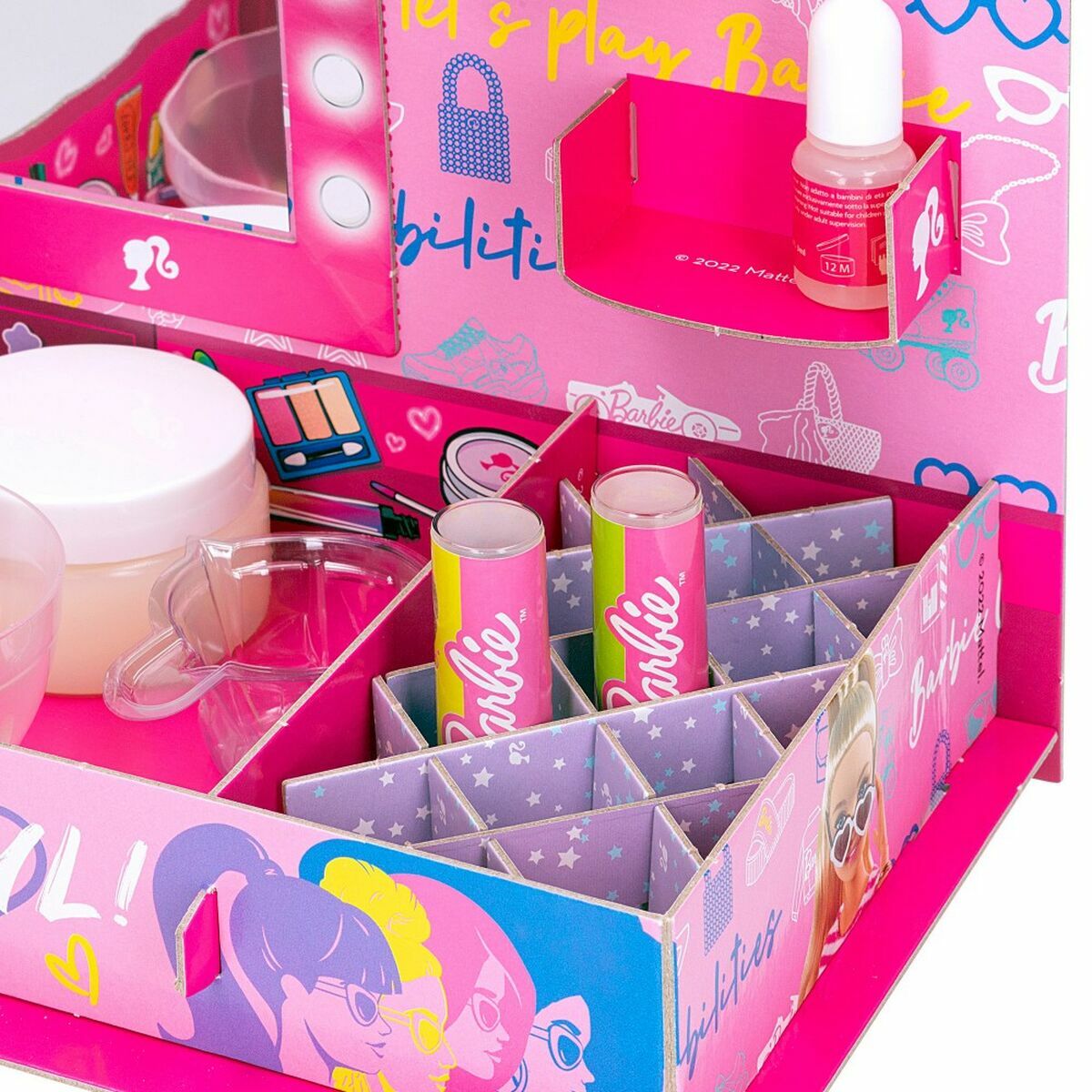 Kit pentru creare machiaj Lisciani Giochi Barbie 15 Piese Ruj